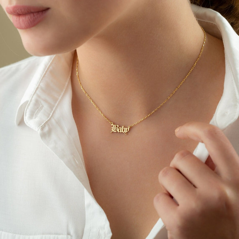 TRANGEL Custom Name Necklace Personalized Dainty Handwriting India | Ubuy