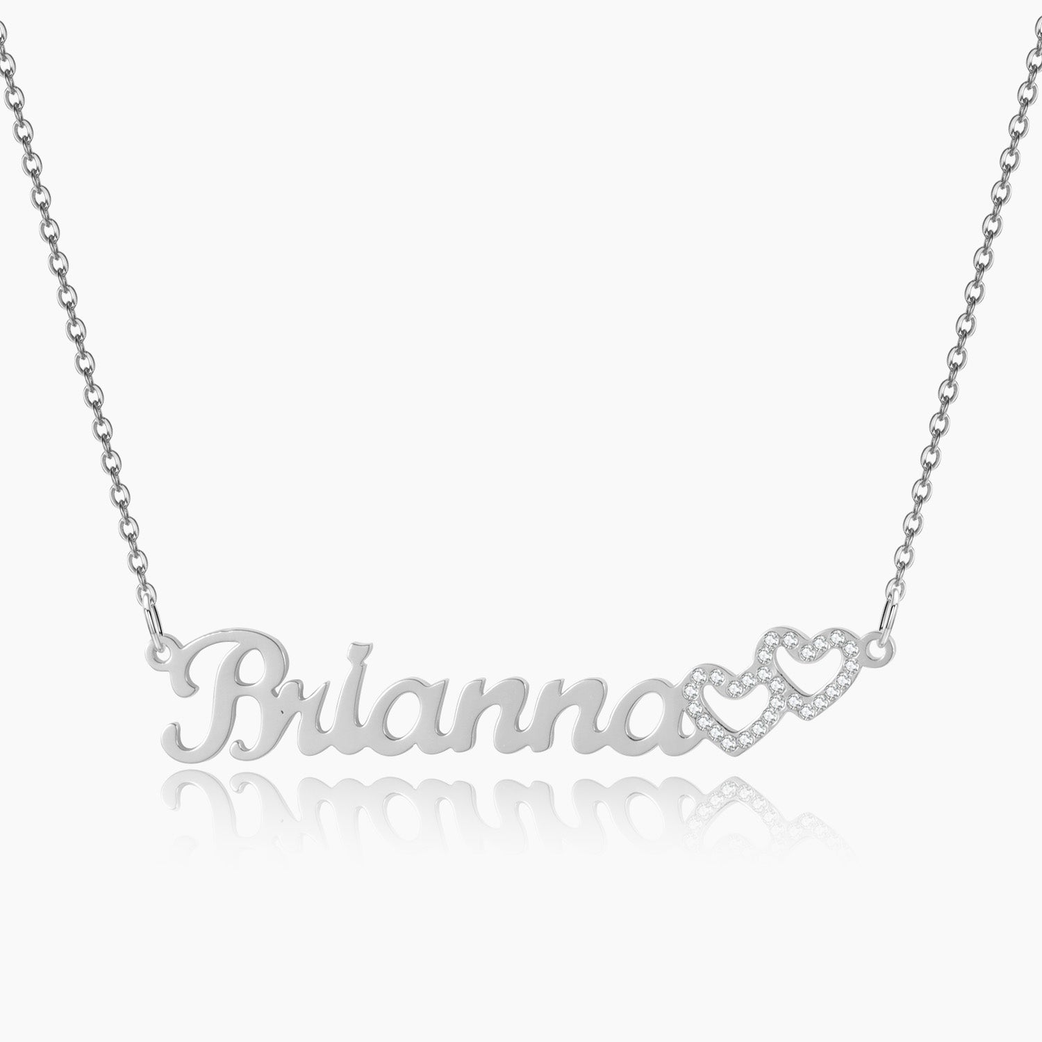 Two Heart Diamond Necklace