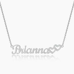 Two Heart Diamond Necklace
