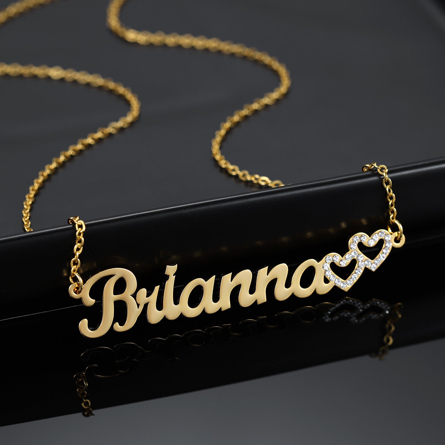 Two Heart Diamond Necklace