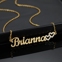Two Heart Diamond Necklace