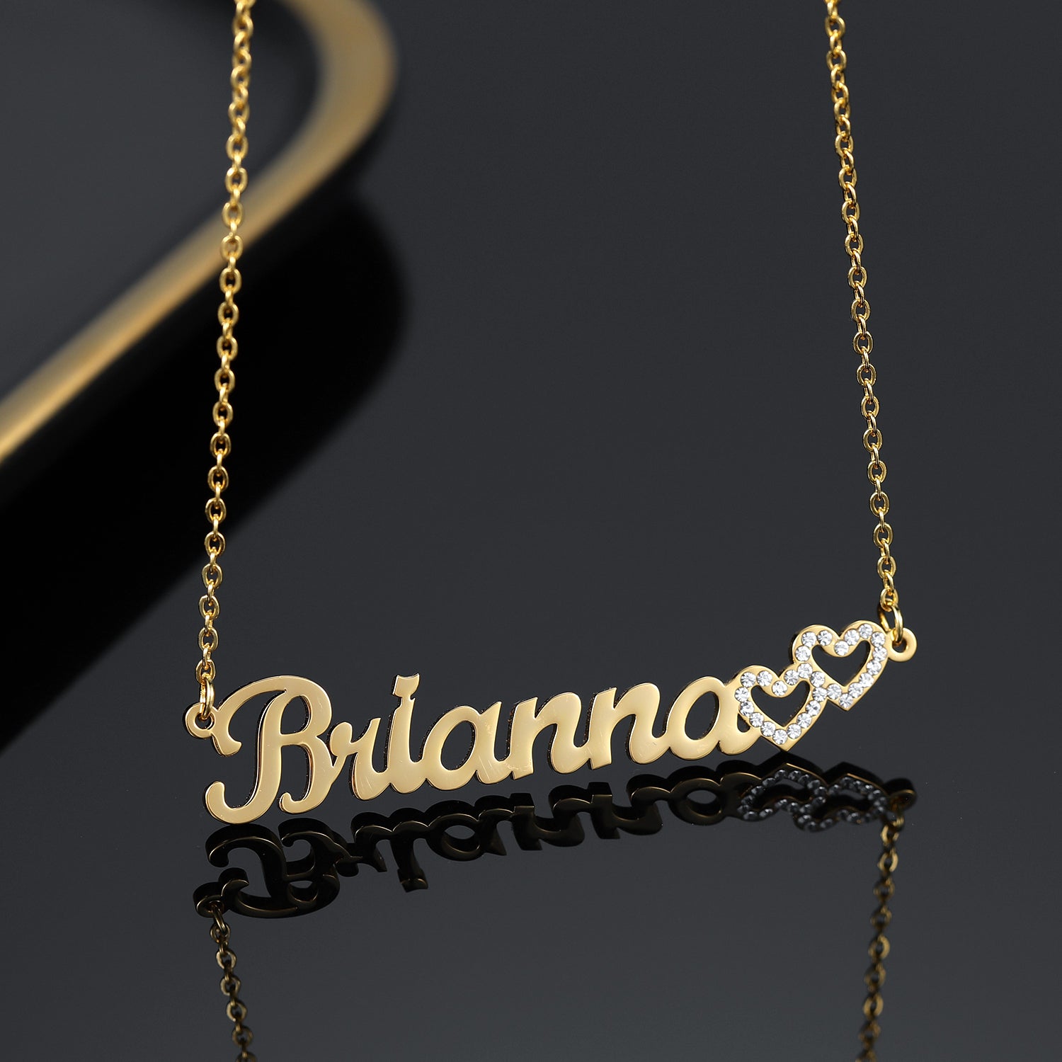 Two Heart Diamond Necklace