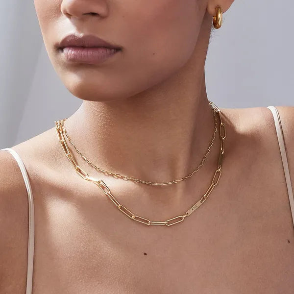 NAME PAPERCLIP CHAIN NECKLACE