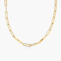 NAME PAPERCLIP CHAIN NECKLACE