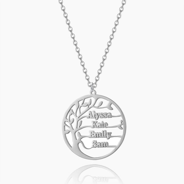 Family Tree Name Necklace