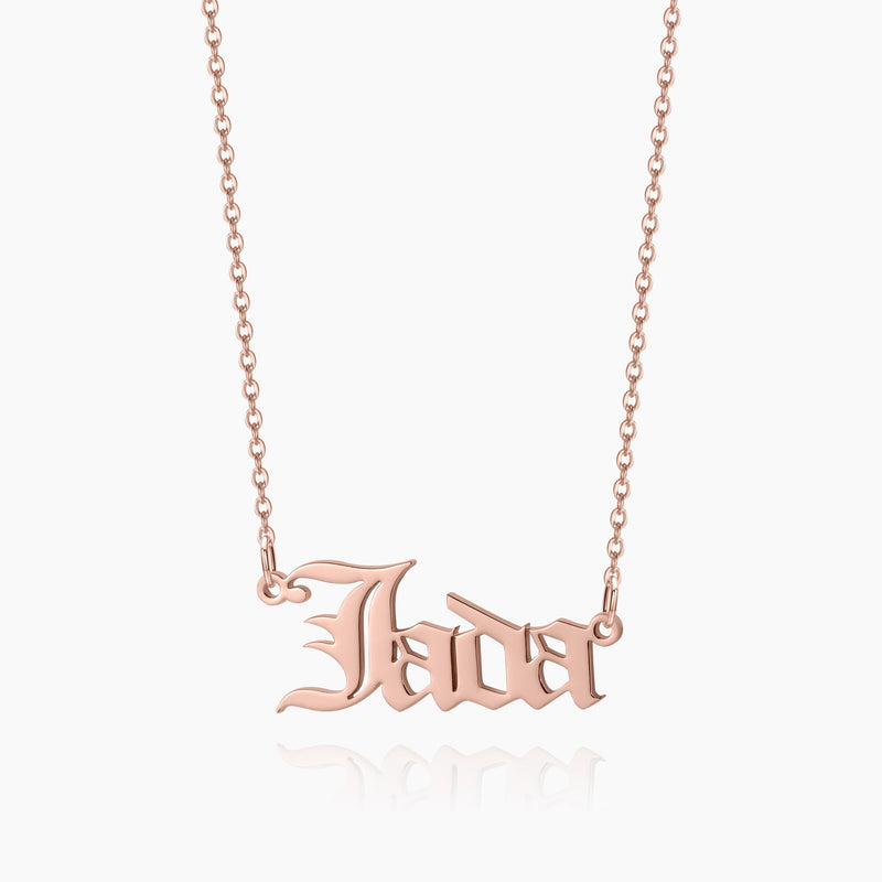 Gothic Customised Name Necklace