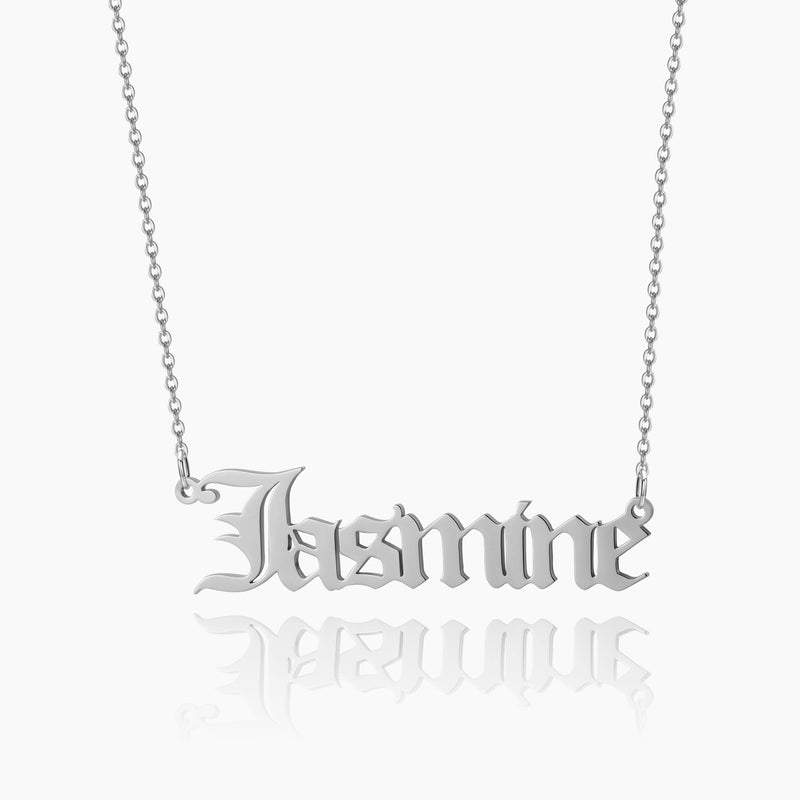 Gothic Customised Name Necklace