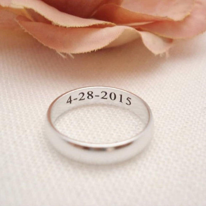 Personalized Ring with Inside Engraving(One Ring)