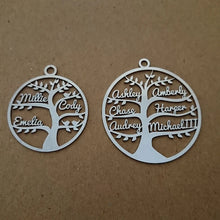 Load image into Gallery viewer, Personalized FAMILY Tree KEYCHAIN