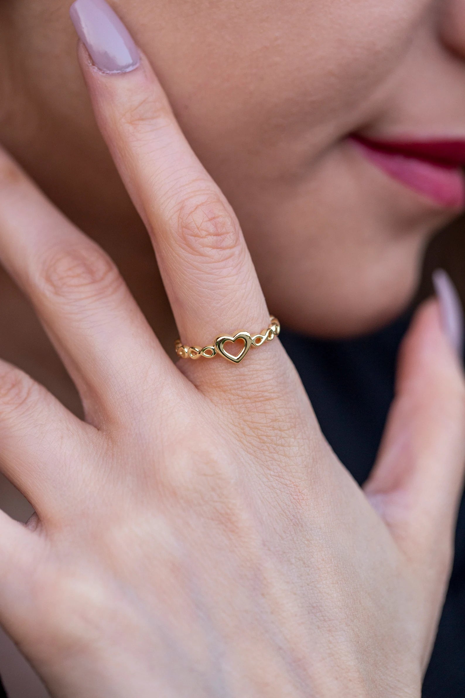 Heart and Infinity Ring