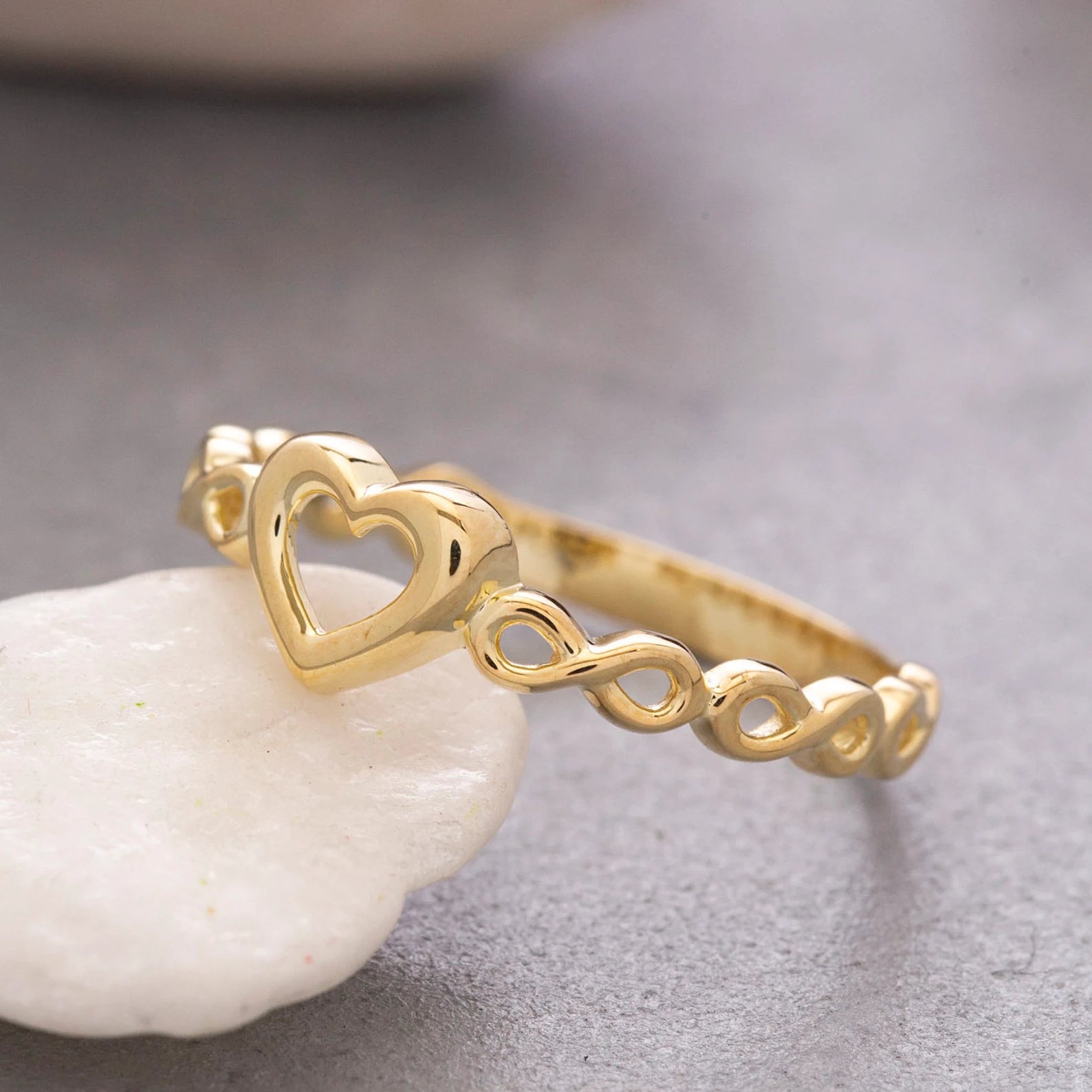 Heart and Infinity Ring