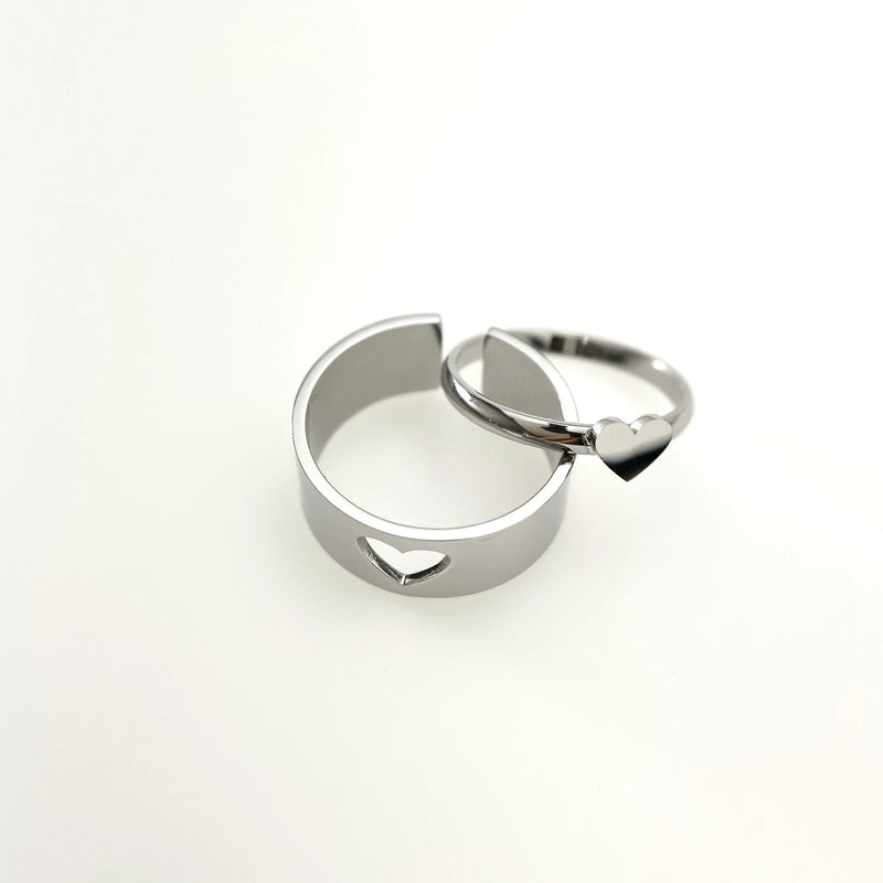 Matching Friendship Couples Heart Ring
