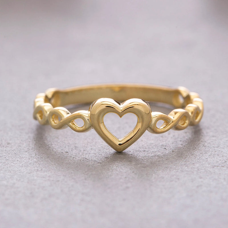 Heart and Infinity Ring