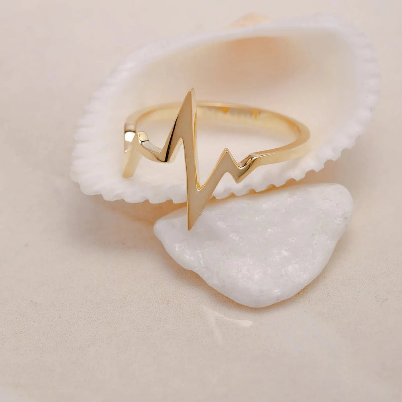 Heartbeat Ring-925 Sterling Silver
