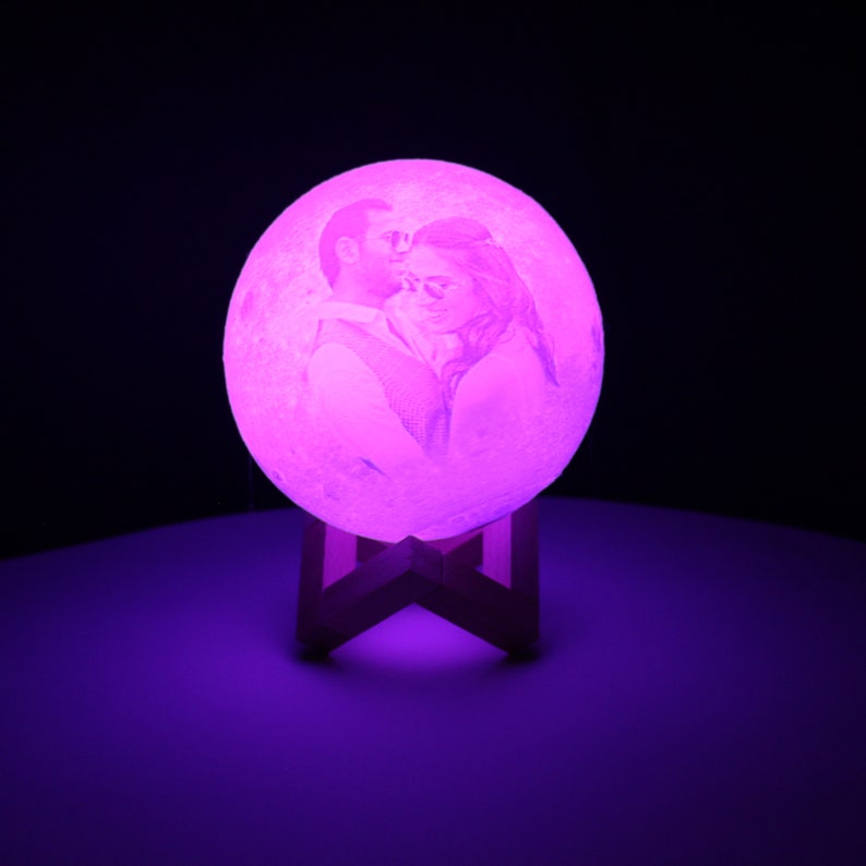 Moon Lamp With Picture and Message