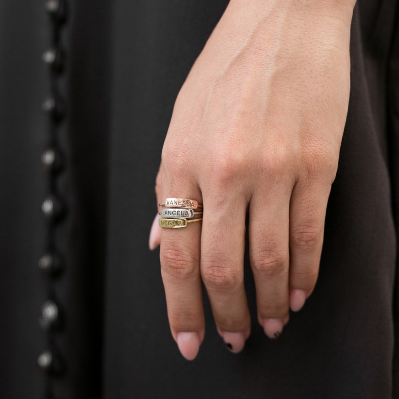 Name Engraving Custom Ring