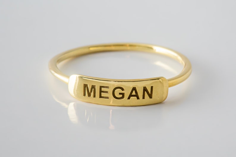 Name Engraving Custom Ring