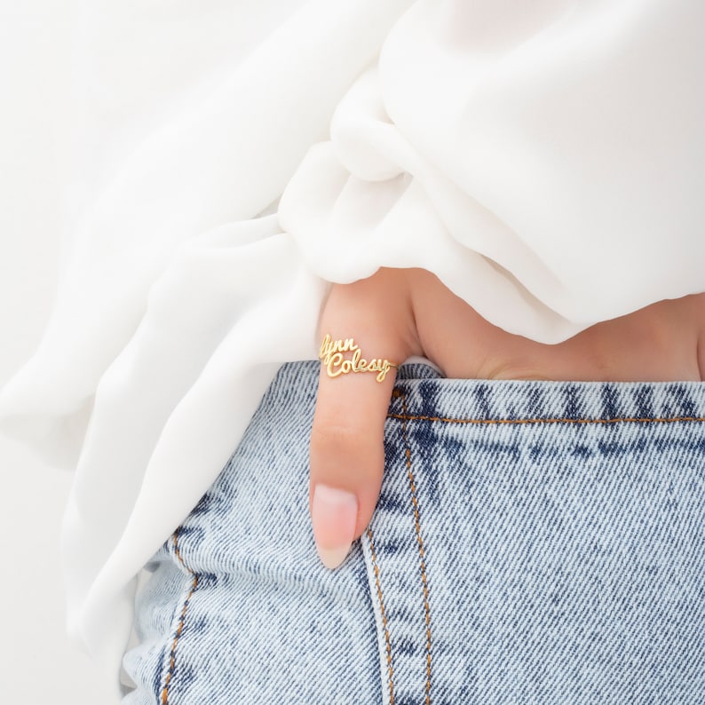 Double Name Ring(Adjustable)