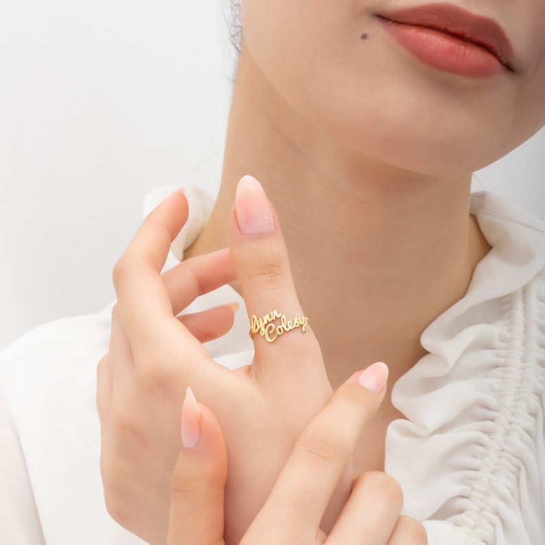 Double Name Ring(Adjustable)