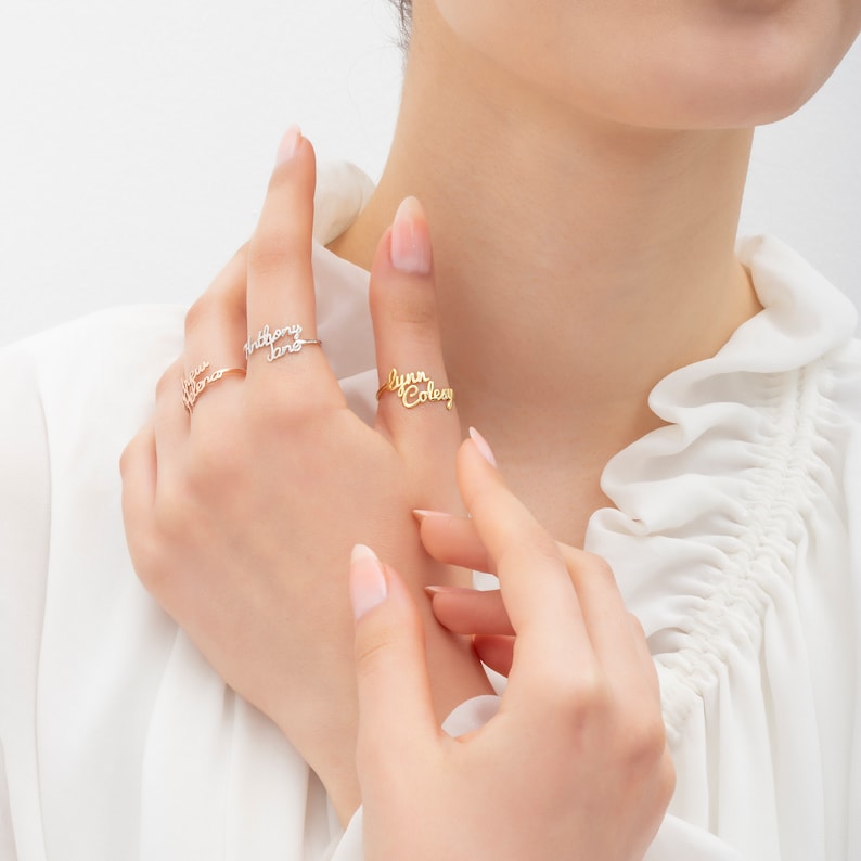 Double Name Ring(Adjustable)